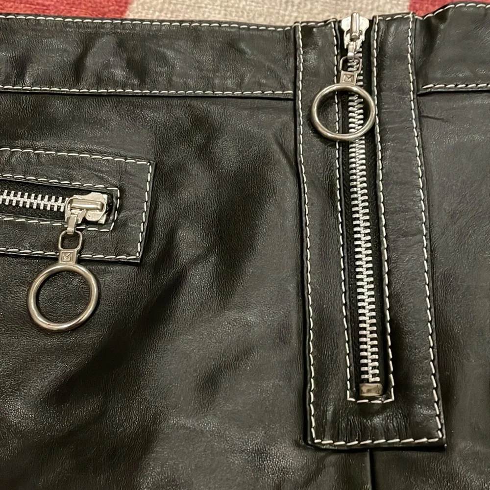 Michael Kors Leather Skirt - Picture 2 of 5